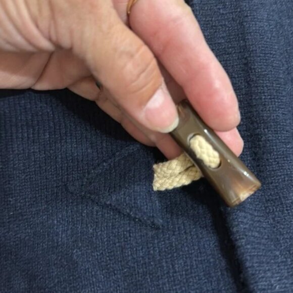 (W1) Zara, vintage wool jacket-style sweater, with super front and, size M - Picture 13 of 13